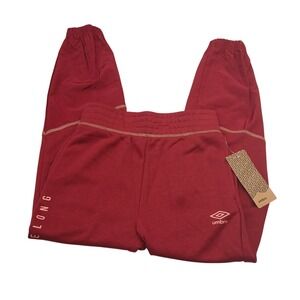 Umbro Beyond the Pitch Joggers Red Pink Athletic Sweatpants Girls Size S 7/8 NEW